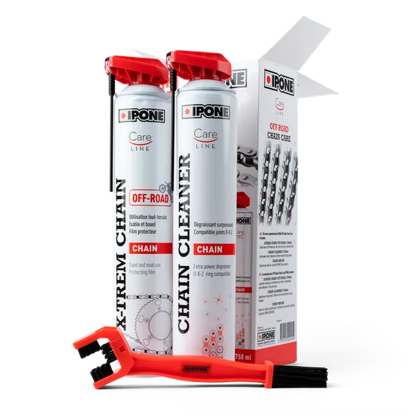 Kit Limpieza y Lubricante para Cadena de Moto Ipone Off Road Chain